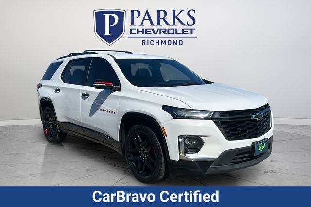 Summit White 2023 Chevrolet Traverse Premier AWD SUV / Crossover Four-Wheel Drive 9-Speed Automatic