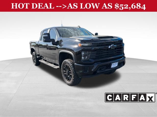 Black 2025 Chevrolet Silverado 2500HD Pickup Truck Four-Wheel Drive Automatic