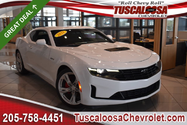 Summit White 2021 Chevrolet Camaro Coupe Rear-Wheel Drive Automatic