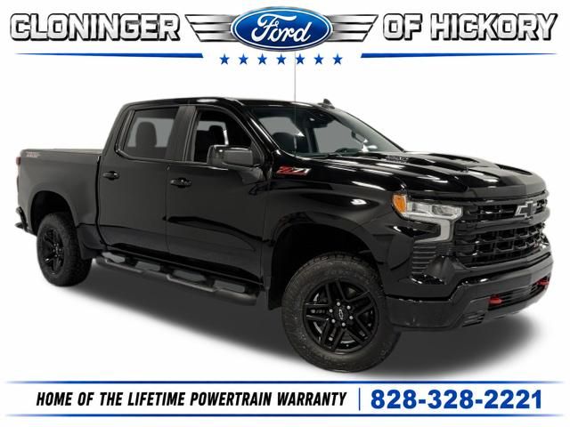 Black 2023 Chevrolet Silverado 1500 Pickup Truck Four-Wheel Drive Automatic