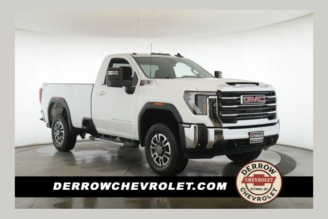 Summit White 2024 GMC Sierra 3500HD SLE Regular Cab LB 4WD Pickup Truck Four-Wheel Drive Automatic