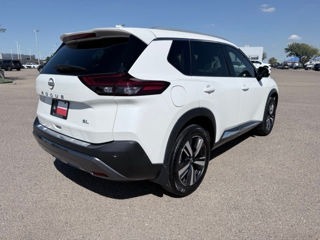 2023 Nissan Rogue SL White at Brown Honda