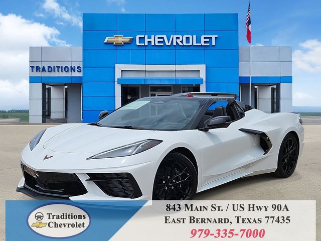 Arctic White 2026 Chevrolet Corvette Convertible Rear-Wheel Drive 8-Speed Dual Clutch