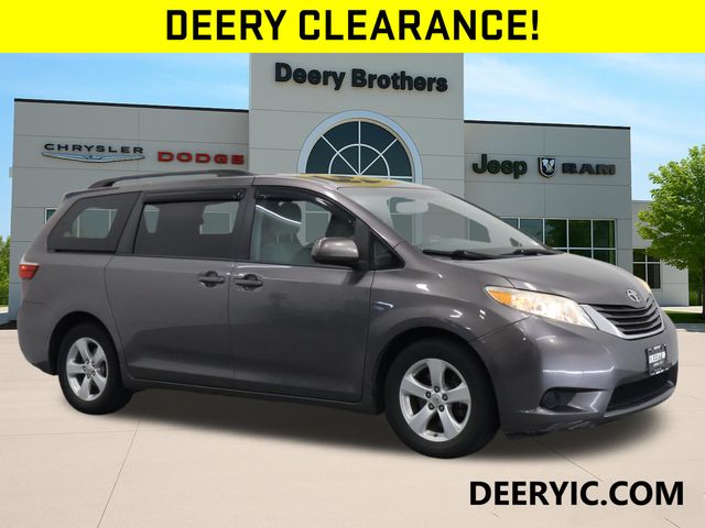 Predawn Gray Mica 2015 Toyota Sienna Minivan Front-Wheel Drive 6-Speed Automatic Overdrive