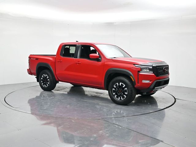 Red Alert 2023 Nissan Frontier PRO-4X Crew Cab 4WD Pickup Truck Four-Wheel Drive 9-Speed Automatic