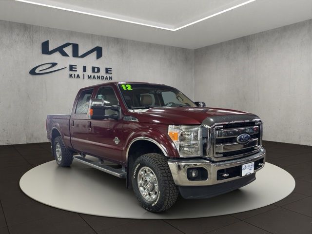 Autumn Red 2012 Ford F-250 Super Duty Pickup Truck Four-Wheel Drive 6-Speed Automatic Overdrive