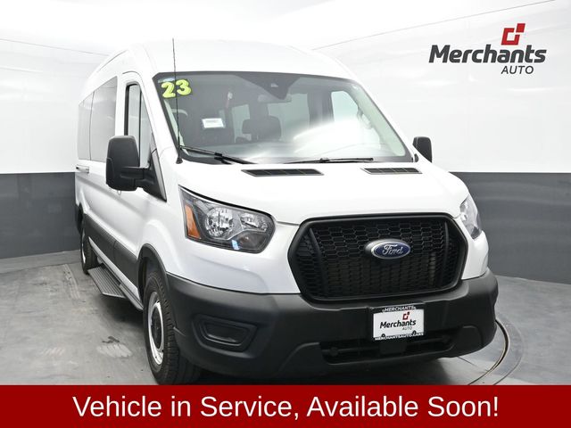 Oxford White 2023 Ford Transit Passenger Van Rear-Wheel Drive