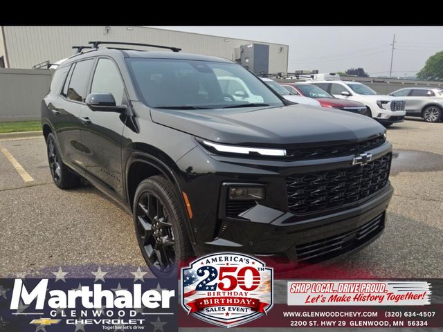 Black Metallic 2025 Chevrolet Traverse SUV / Crossover Four-Wheel Drive 8-Speed Automatic