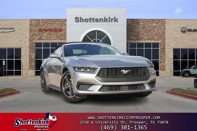 Silver Metallic 2024 Ford Mustang EcoBoost Premium Convertible RWD Convertible Rear-Wheel Drive Automatic