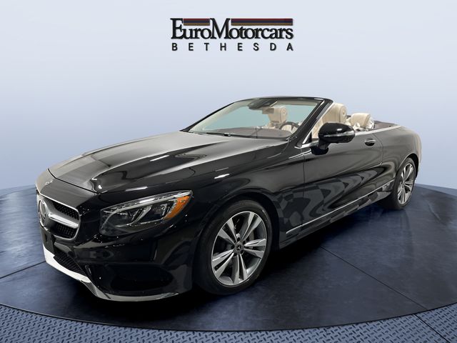 Black 2020 Mercedes-Benz S-Class Convertible Rear-Wheel Drive 9-Speed Automatic