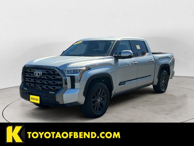 Celestial Silver 2022 Toyota Tundra Platinum CrewMax Cab 4WD Pickup Truck Four-Wheel Drive Automatic
