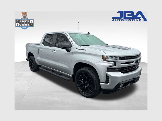 Silver Ice Metallic 2021 Chevrolet Silverado 1500 RST Crew Cab 4WD Pickup Truck Four-Wheel Drive 8-Speed Automatic