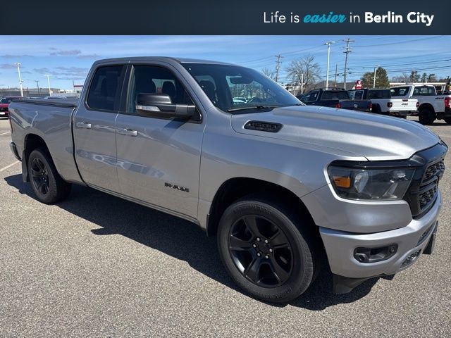 Billet Silver Metallic Clearcoat 2022 RAM 1500 Big Horn Quad Cab 4WD Pickup Truck Four-Wheel Drive 8-Speed Automatic