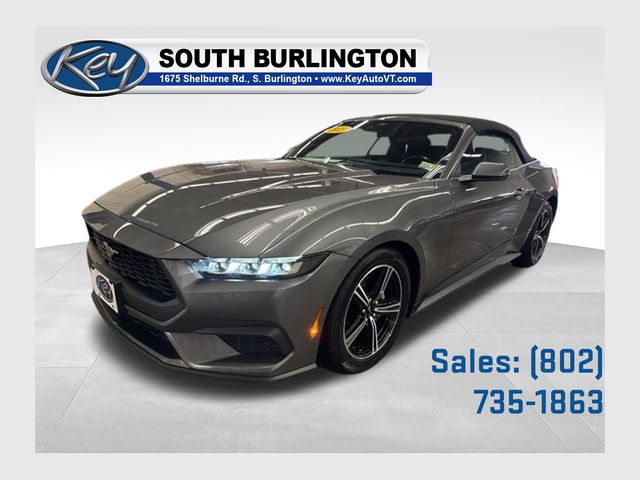 Gray Metallic 2025 Ford Mustang EcoBoost Premium Convertible RWD Convertible Rear-Wheel Drive Automatic