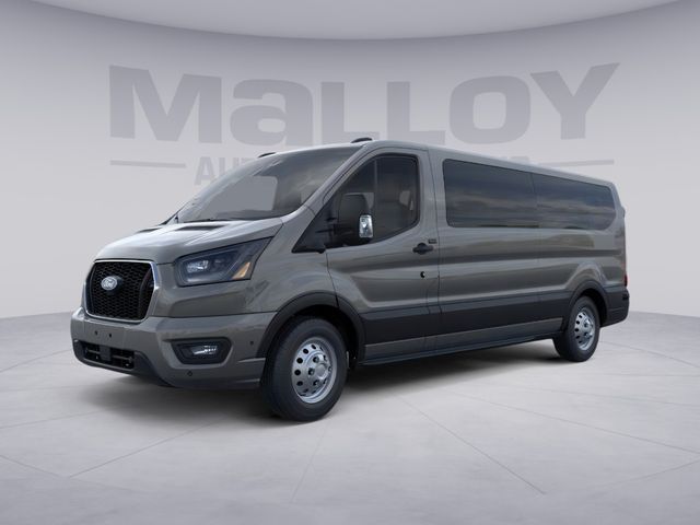 Gray 2026 Ford Transit Passenger Van