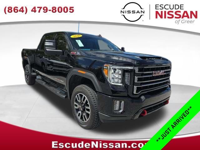 Onyx Black 2023 GMC Sierra 2500HD AT4 Crew Cab 4WD Pickup Truck Four-Wheel Drive Automatic
