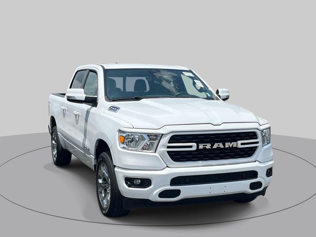Bright White Clearcoat 2022 RAM 1500 Pickup Truck Four-Wheel Drive 8-Speed Automatic