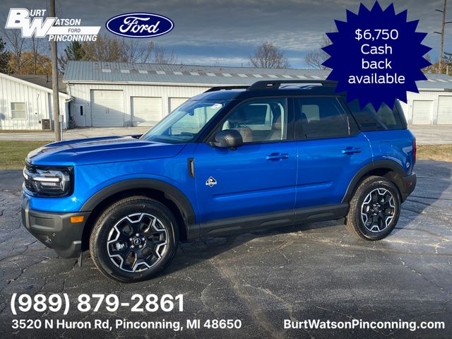 Blue Metallic 2025 Ford Bronco Sport SUV / Crossover All-Wheel Drive 8-Speed Automatic