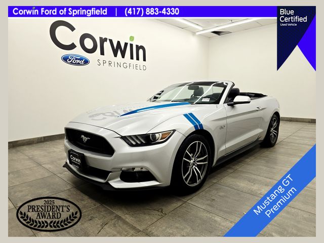 Ingot Silver Metallic 2017 Ford Mustang Convertible Rear-Wheel Drive 6-Speed Automatic