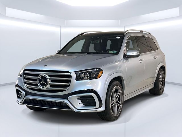 Cirrus Silver/Obsidian Black 2025 Mercedes-Benz GLS 450 4MATIC SUV / Crossover All-Wheel Drive 9-Speed Automatic