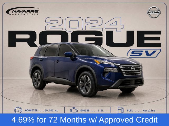 Deep Ocean Blue 2024 Nissan Rogue SUV / Crossover Front-Wheel Drive Continuously Variable Transmission