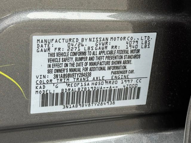 New 2026 Nissan Sentra Sedan