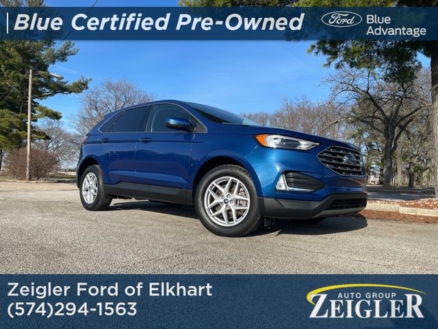 Atlas Blue Metallic 2022 Ford Edge SEL AWD SUV / Crossover All-Wheel Drive 8-Speed Automatic