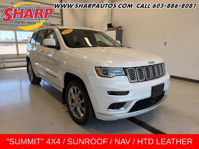 White (Ivory 3-Coat) 2021 Jeep Grand Cherokee SUV / Crossover Four-Wheel Drive 8-Speed Automatic