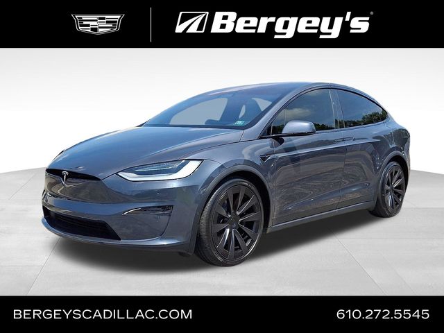 Gray 2022 Tesla Model X SUV / Crossover All-Wheel Drive 1-Speed Automatic