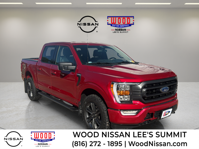 Rapid Red Metallic Tinted Clearcoat 2022 Ford F-150 XLT SuperCrew 4WD Pickup Truck Four-Wheel Drive Automatic