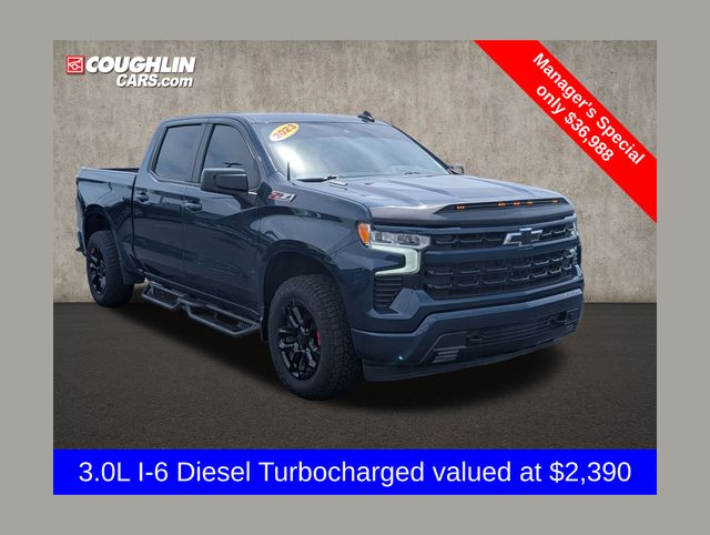 Northsky Blue Metallic 2023 Chevrolet Silverado 1500 Pickup Truck Four-Wheel Drive Automatic