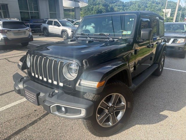 2019 Jeep Wrangler Unlimited Sahara Black at Subaru and VW of Moon Township