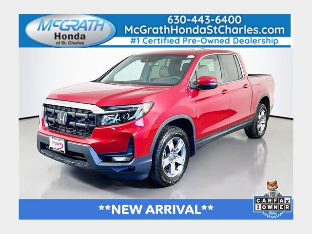 Radiant Red Metallic II 2024 Honda Ridgeline RTL AWD Pickup Truck All-Wheel Drive 9-Speed Automatic