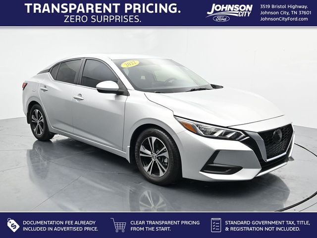 Brilliant Silver Metallic 2022 Nissan Sentra Sedan Front-Wheel Drive Continuously Variable Transmission
