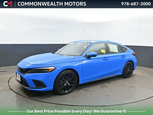 Boost Blue Pearl 2024 Honda Civic Hatchback Sport Touring FWD Hatchback Front-Wheel Drive Continuously Variable Transmission