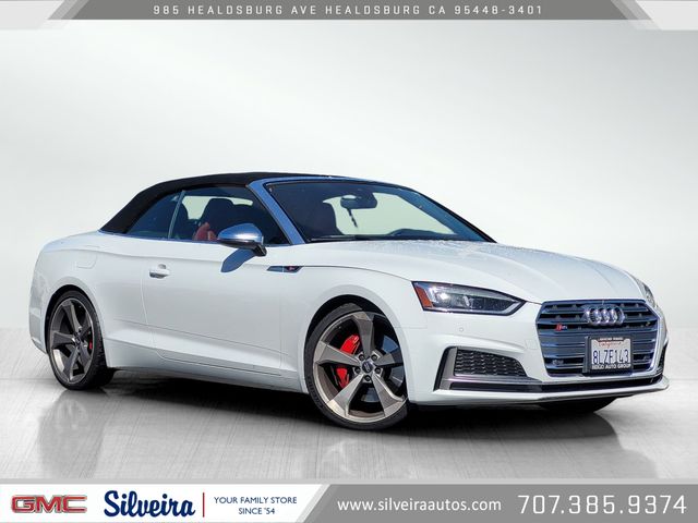 White 2019 Audi S5 3.0T quattro Premium Plus Cabriolet AWD Convertible All-Wheel Drive 8-Speed Automatic