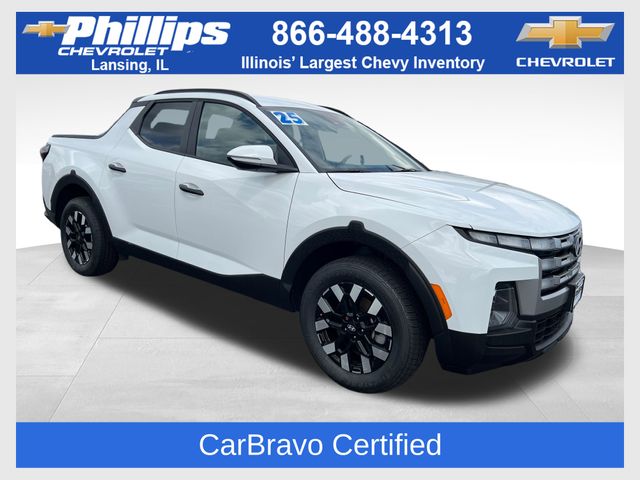 Atlas White 2025 Hyundai Santa Cruz Pickup Truck Front-Wheel Drive 8-Speed Automatic