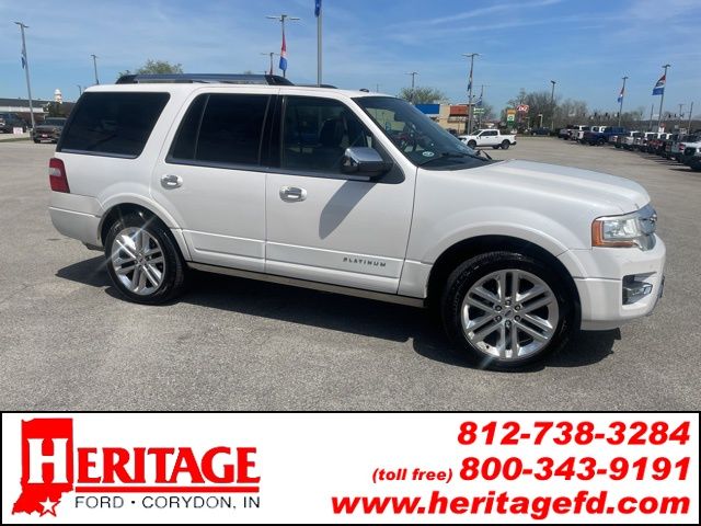 White Platinum Clearcoat Metallic 2017 Ford Expedition Platinum 4WD SUV / Crossover Four-Wheel Drive 6-Speed Automatic