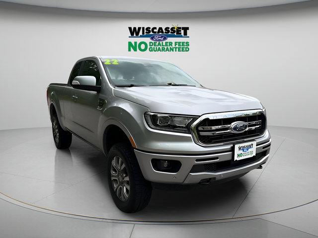 Silver Metallic 2022 Ford Ranger Lariat SuperCab 4WD Pickup Truck Four-Wheel Drive Automatic