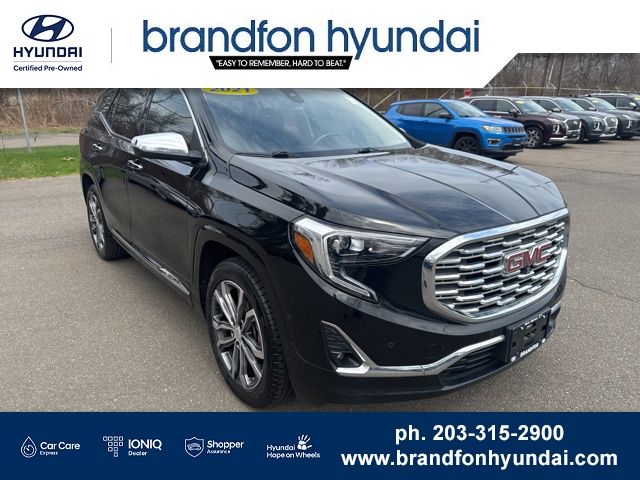 Black (Ebony Twilight Metallic) 2021 GMC Terrain Denali AWD SUV / Crossover Four-Wheel Drive 9-Speed Automatic