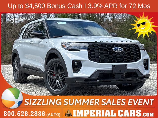 Space White Metallic 2026 Ford Explorer SUV / Crossover All-Wheel Drive Automatic