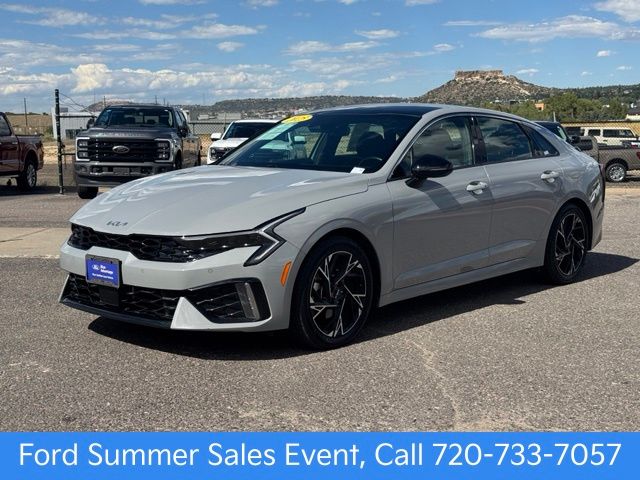 Wolf Gray 2025 Kia K5 Sedan Front-Wheel Drive 8-Speed Automatic