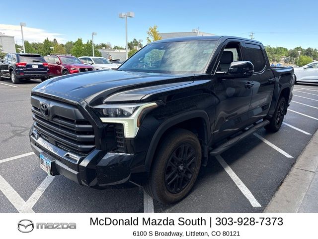 Midnight Black Metallic 2025 Toyota Tundra Pickup Truck Four-Wheel Drive Automatic