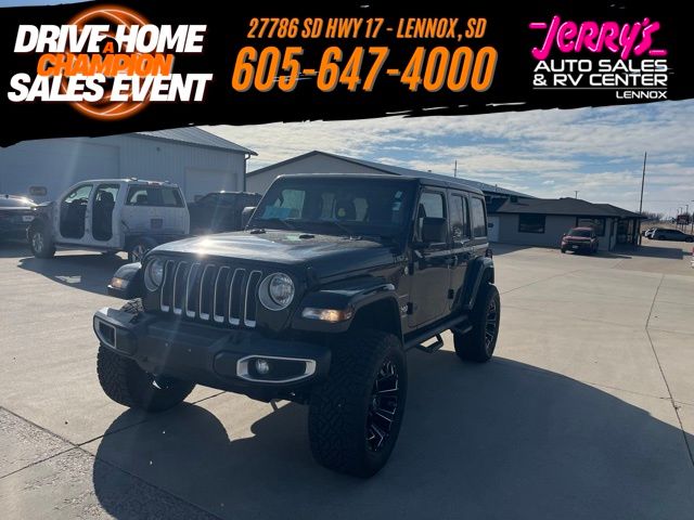 Black Clearcoat 2020 Jeep Wrangler Unlimited Sahara 4WD SUV / Crossover Four-Wheel Drive 8-Speed Automatic