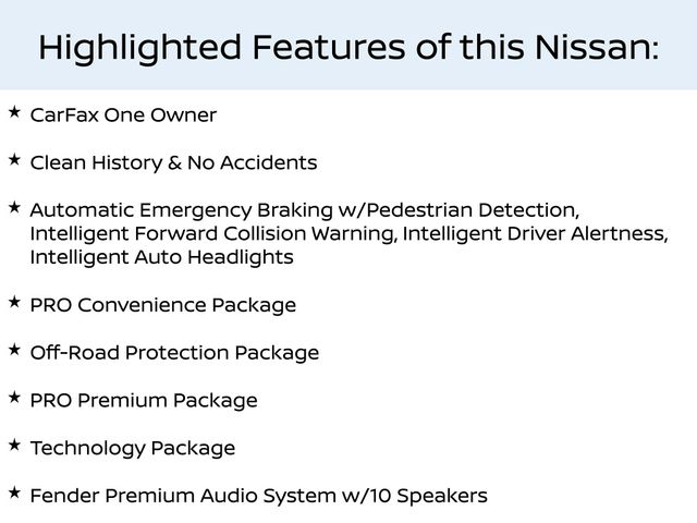 2024 Nissan Frontier PRO-4X Crew Cab 4WD