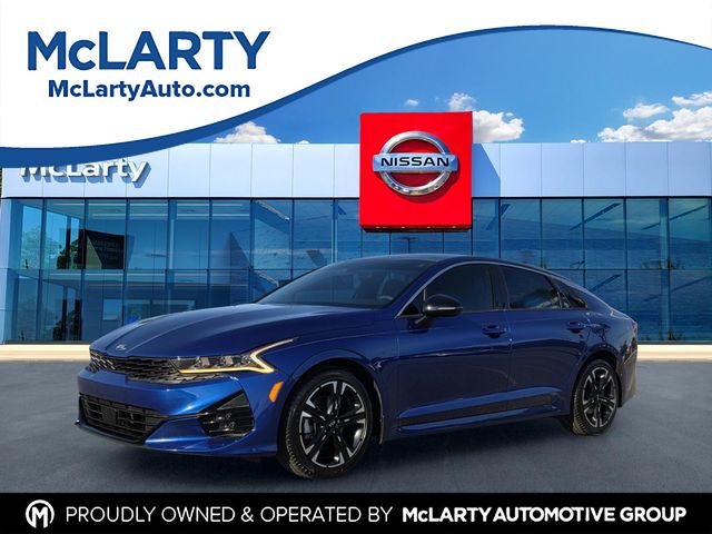 Sapphire Blue 2021 Kia K5 Sedan Front-Wheel Drive 8-Speed Automatic