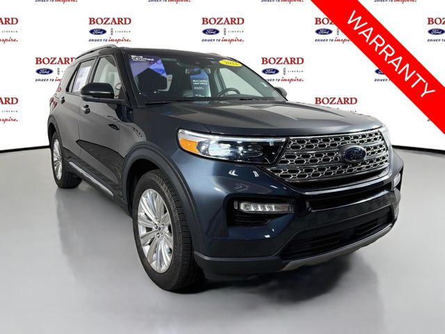 Blue Metallic 2022 Ford Explorer SUV / Crossover All-Wheel Drive Automatic