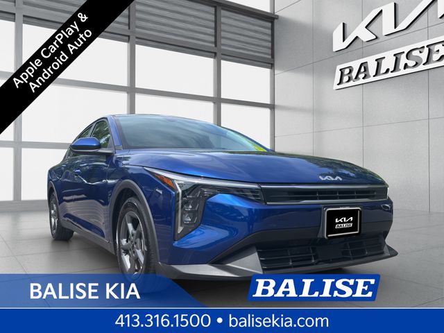 Deep Sea Blue 2025 Kia K4 LXS FWD Sedan Front-Wheel Drive Continuously Variable Transmission