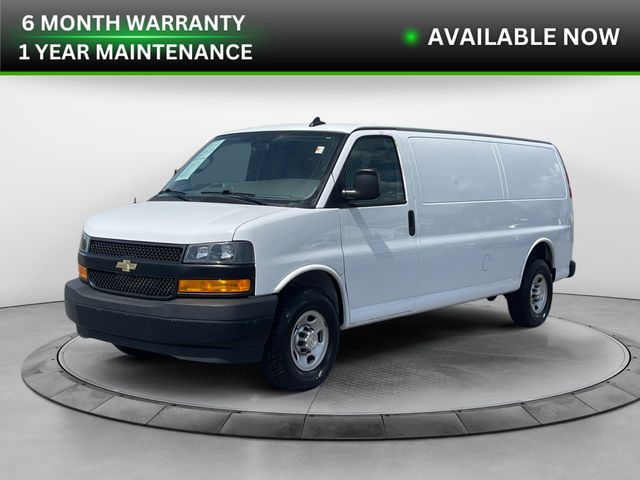 Summit White 2021 Chevrolet Express Cargo 2500 Extended RWD Van Rear-Wheel Drive 8-Speed Automatic Overdrive