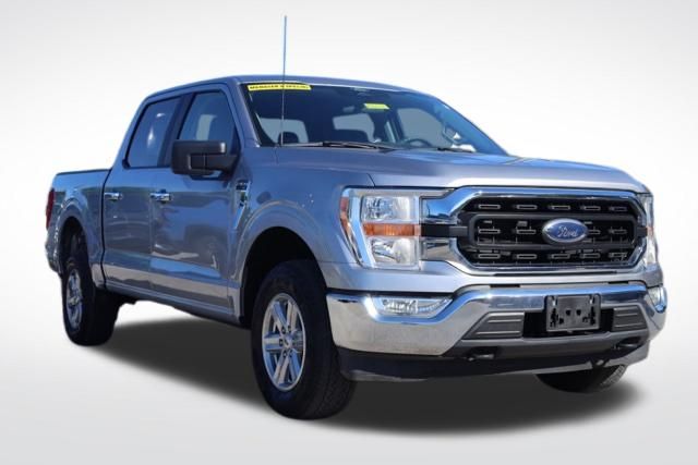 Iconic Silver Metallic 2022 Ford F-150 XL SuperCrew 4WD Pickup Truck Four-Wheel Drive Automatic